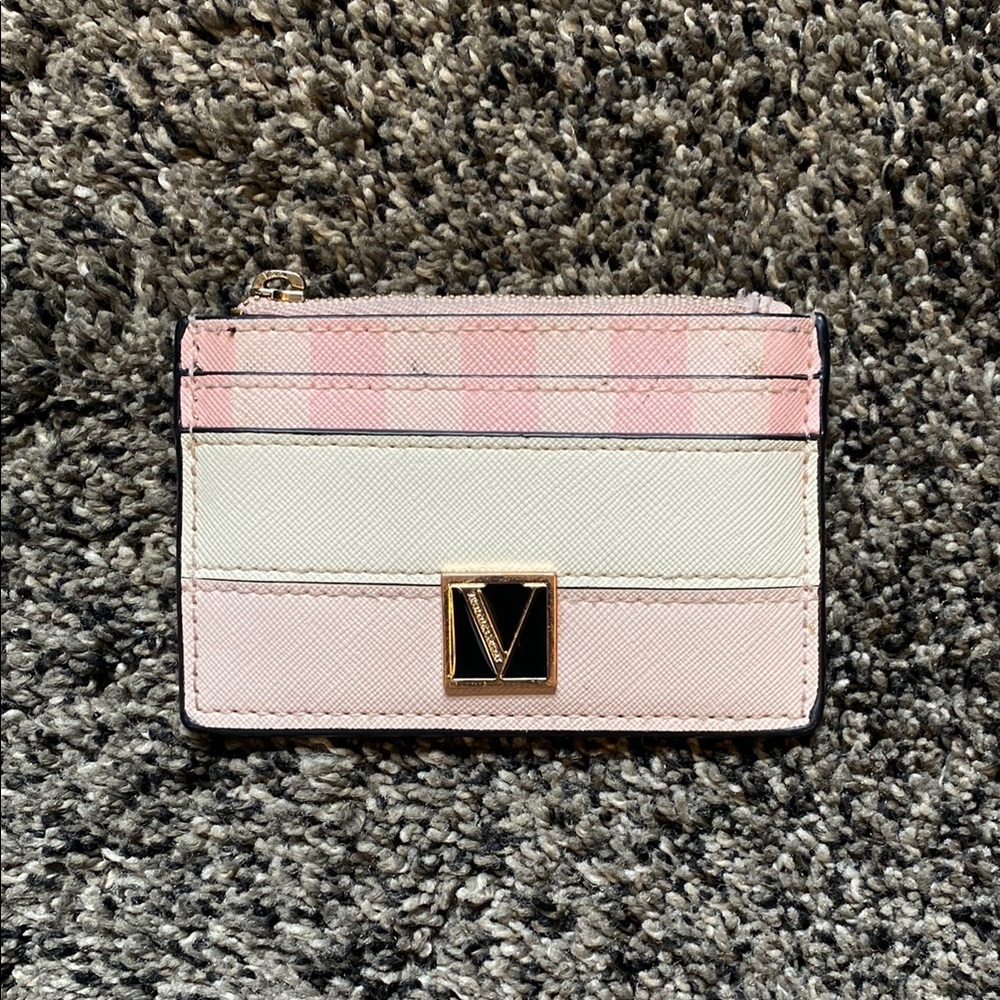 Pink and Cream Card Holder